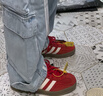 阿迪達斯（adidas）三葉草男女鞋GAZELLE INDOOR低幫休閑鞋IF1808紅白38 曬單實(shí)拍圖