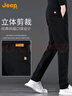 吉普（JEEP）高端男士休閑褲男2025秋冬新款寬松直筒輕商務(wù)純棉舒適長(cháng)褲子男褲 曬單實(shí)拍圖