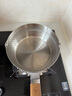 三四鋼雪平鍋316L不銹鋼奶鍋輔食小鍋湯泡面煮鍋20cm食品級一體成型加厚 曬單實(shí)拍圖