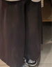 優(yōu)衣庫合作款/女裝打褶裙褲/高腰休閑褲褲子25秋冬新款479698 09 黑色 S /155/64A 曬單實(shí)拍圖