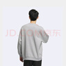 adidas情侶款休閑加絨圓領(lǐng)長(cháng)袖衛衣套頭衫男女阿迪達斯官方輕運動(dòng) 中麻灰 S 曬單實(shí)拍圖