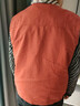 瑪妍妮 馬甲女春秋薄款純棉馬夾外穿背心中年休閑百搭坎肩 磚紅 3XL（140-149斤） 曬單實(shí)拍圖