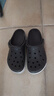 卡駱馳（CROCS）洞洞鞋貝雅卡駱班輕便耐磨一腳蹬休閑鞋|205089 黑色/白色-066 41 /42(260mm) 曬單實(shí)拍圖