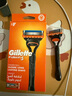 吉列Gillette鋒隱5層剃須刀1刀架2刀頭 手動(dòng)刀頭替換裝剃須套裝原裝進(jìn)口 曬單實(shí)拍圖