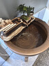 流水趣陶瓷金魚(yú)缸大號庭院院子門(mén)海睡蓮缸荷花缸老式大水缸流水循環(huán)擺件 套組】水到渠成（中號缸50cm套 曬單實(shí)拍圖