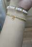 中銀億金爆閃蹦迪珠星星黃金手鏈女足金轉運珠手串生日情人節禮物送女友 蹦迪珠星星手串 金重約4.2g 曬單實(shí)拍圖