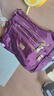 新款女士斜挎包尼龍時(shí)尚撞色單肩包女大容量多層簡(jiǎn)約中年媽媽包 紫色 曬單實(shí)拍圖