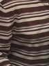 H's女士上衣套頭針織衫女裝夏季衣服新款高級感潮流長(cháng)袖撞色復古毛衫 咖底條紋 L 曬單實(shí)拍圖