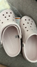 卡駱馳（CROCS）洞洞鞋貝雅男鞋女鞋輕便耐磨一腳蹬拖鞋休閑鞋|10126 裸粉-6PI 36 /37(220mm) 曬單實(shí)拍圖