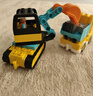 樂(lè )高（LEGO）積木拼裝得寶10931 翻斗車(chē)和挖掘車(chē)大顆粒積木桌兒童玩具生日禮物 曬單實(shí)拍圖