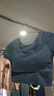 徽昂運動(dòng)套裝女瑜伽服女跑步健身服速干衣t恤含胸墊拼色短袖長(cháng)褲藍L 曬單實(shí)拍圖