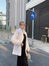 雅格羅伊水貂絨外套女2023新款 真貂小個(gè)子新款冬時(shí)尚天鵝絨整貂貂皮 珍珠色  XL 曬單實(shí)拍圖
