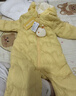 巴拉巴拉童裝嬰兒連體衣輕薄羽絨服寶寶衣服2025冬裝抱衣爬服男童女童萌趣 黃色雪人-白鴨絨 90 cm-充絨量47g 曬單實(shí)拍圖