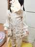 G.DUCKKIDS小黃鴨女童套裝裙秋裝兒童旗袍裙女孩新中式兩件套女寶寶周歲禮服 粉紅色 80 尺碼6-12月【75-85cm】 曬單實(shí)拍圖