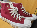匡威（Converse）官方 1970S女純色潮流高幫帆布鞋圣誕紅色A03931C A03931C 37.5 曬單實(shí)拍圖