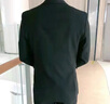 羅蒙西服套裝男士商務(wù)修身西裝男職業(yè)正裝小西服新郎伴郎結(jié)婚禮服外套 黑色雙扣【西服+西褲+襯衫】 4XL /190【160-175斤】+7件禮品 曬單實拍圖
