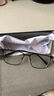 依視路（ESSILOR） 鉆晶系列高清耐磨防藍光近視超薄鏡片專(zhuān)業(yè)配度數眼鏡架男女鏡框 鈦+金屬-全框-4021BK-黑色 鏡框+依視路膜御防藍光1.60現片 曬單實(shí)拍圖