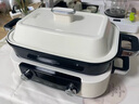 摩飛電器（Morphyrichards）【國家補貼】二代多功能鍋 家用電火鍋電煮鍋電蒸鍋 5升分體式蒸煮一體不沾煎烤料理鍋MR9099白 曬單實(shí)拍圖