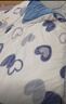 雅鹿加厚牛奶絨印花被套冬季珊瑚絨床單單人被套套件床上用品學(xué)生宿舍 幸運星-藍 150x200cm單被套 曬單實(shí)拍圖
