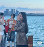 UR【HOT】2025秋季新款女氣質(zhì)日常撞色條紋長(zhǎng)袖T恤UWM450132 咖棕條紋 M 曬單實(shí)拍圖