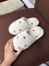 安尚芬棉拖鞋女款秋冬季2025新款室內家居可愛(ài)保暖防滑包頭毛絨拖鞋女款 白色 38-39 正碼 曬單實(shí)拍圖