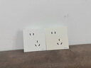 公牛（BULL）開(kāi)關(guān)插座G57蝶翼超薄10A斜五孔大面板插座G57Z223A暮雪白暗裝 曬單實(shí)拍圖