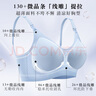 海貍嗨哩（McHiley）哺乳內衣夏季薄款防下垂聚攏產(chǎn)后喂奶專(zhuān)用孕婦文胸懷孕期大胸罩超 海鹽藍+月光米 XL(115-140/85A-E,90A) 曬單實(shí)拍圖
