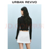 UR2025春季新款女裝法式荷葉邊系帶V領(lǐng)長(cháng)袖T恤UYY450018 曬單實(shí)拍圖