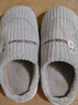 利達妮男士棉拖鞋防滑厚底居家室內保暖秋冬季二棉鞋情侶半包棉鞋男款 曬單實(shí)拍圖