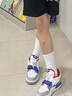 AJNIKERNIKE AIR莆田純原高版本AJ312灰粉復活節粉白氣墊男女同款籃球鞋 312白藍紅(關(guān)注送毒盒) 42 曬單實(shí)拍圖