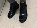 紅蜻蜓透氣頭層牛皮大頭皮鞋男士商務(wù)休閑通勤鞋厚底緩震正裝男鞋 黑色 42 曬單實(shí)拍圖