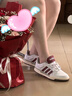 adidas ENTRAP美式校園風(fēng)運動(dòng)板鞋少年感復古籃球鞋男女阿迪達斯 白色/紅色   42 曬單實(shí)拍圖