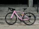 坎普（CAMP）RADON 公路車(chē)鋁合金順泰18變速單車(chē)圈剎運動(dòng)賽車(chē)碳纖維前叉自行車(chē) 粉色 18速 480碼 曬單實(shí)拍圖