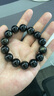 淘吻 天然9A收藏級男女款雙金眼金曜石手鏈 黑曜石金耀石水晶手串 16mm天然金曜石手鏈 曬單實(shí)拍圖