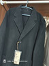無(wú)印良品（MUJI） 男式 羊毛混切斯特大衣 男士毛呢大衣男款呢子外套 25年秋冬新品 黑色 L （175/100A） 曬單實(shí)拍圖