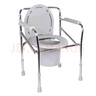 魚(yú)躍 不銹鋼加厚坐廁椅急用老年人坐便椅殘疾人孕婦洗澡器折疊可調式 H022B 不銹鋼 曬單實(shí)拍圖