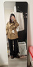 fano studios范洛休閑短款風(fēng)衣外套女2025春新款雙排扣小個(gè)子高級感卡其色大衣 卡其色 XS （第二批） 曬單實(shí)拍圖