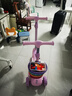 迪士尼（Disney）兒童滑板車(chē)踏板車(chē)滑滑車(chē)三合一可坐可騎可推七夕節禮物 曬單實(shí)拍圖