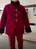 俞兆林（YUZHAOLIN）新中式媽媽裝冬季加絨加厚保暖唐裝中老年女裝奶奶喜慶過(guò)年棉服 紅色加絨上衣 3XL  建議120-130斤 曬單實(shí)拍圖