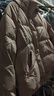 森馬（Semir）輕松羽絨|羽絨服女寬松連帽面包服時尚冬防潑水防風外套百搭 橡皮粉（白鴨絨）61214 S 曬單實拍圖