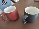 創(chuàng  )意素色大容量杯子高顏值馬克杯磨砂簡(jiǎn)約咖啡杯陶瓷茶杯年貨 莫蘭迪-褚紅 1個(gè) 380ml 曬單實(shí)拍圖
