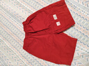 Q21速干軟軟褲夏季新五分褲兒童短褲薄款男女童休閑褲親子運動(dòng)款 楓葉紅 130 cm 曬單實(shí)拍圖