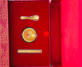 中國黃金（CHINA GOLD）黃金碗筷三件套999足金嬰兒寶寶滿月周歲禮物新生兒見面禮紀(jì)念品 京速達(dá)-寶寶周歲禮-約1g 曬單實拍圖