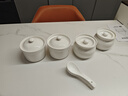 京東京造 燉盅【傳統瓦罐】陶瓷蒸蛋輔食帶蓋贈勺子 瓦罐450ML白色2只裝 曬單實(shí)拍圖