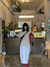 fano studios范洛 拼皮風衣女2025春新款高級感翻領拼接寬松顯瘦氣質(zhì)短款外套 綠卡其第二批 L 曬單實拍圖