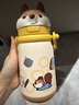 babycare兒童保溫杯嬰兒小松鼠寶寶1-3歲不銹鋼吸管水杯壺學(xué)生上學(xué)450ml 曬單實(shí)拍圖