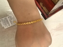 周六福足金999鳳尾鏈黃金手鏈女生日禮物計價(jià)AA071303 約4.81g 16+2cm 曬單實(shí)拍圖