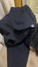 FILA 斐樂(lè )官方針織長(cháng)褲男秋冬季新款運動(dòng)褲健身褲直筒休閑褲直口褲子 RD寶藍-NV M 170/80A 曬單實(shí)拍圖