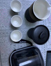 蘇泊爾（SUPOR）泡茶壺便攜旅行茶具套裝·1壺+3杯+茶巾+便攜包.6件套.玄墨   曬單實(shí)拍圖
