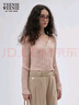 Teenie Weenie小熊女裝2025年秋季新款薄款chic空調衫氣質(zhì)針織開(kāi)衫 淺粉色 M 曬單實(shí)拍圖